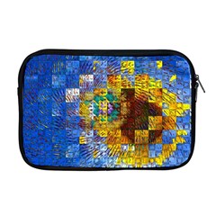 Sunflower Kaleidoscope Pattern Apple Macbook Pro 17  Zipper Case by Simbadda