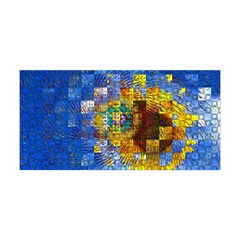 Sunflower Kaleidoscope Pattern Yoga Headband