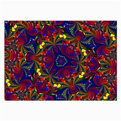 Kaleidoscope Pattern Ornament Large Glasses Cloth by Simbadda