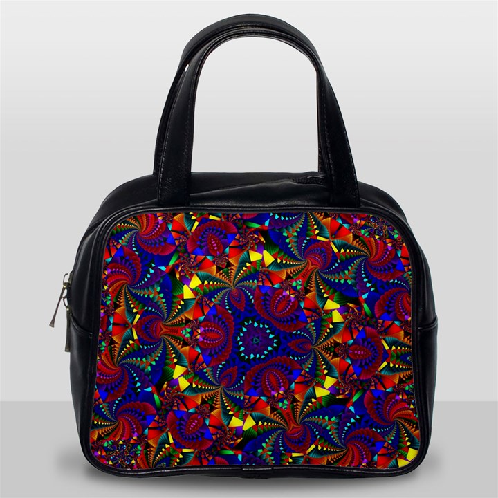 Kaleidoscope Pattern Ornament Classic Handbag (One Side)