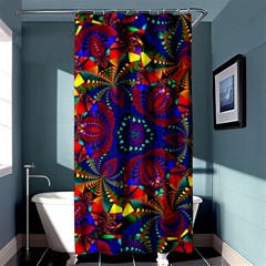 Kaleidoscope Pattern Ornament Shower Curtain 36  X 72  (stall)  by Simbadda