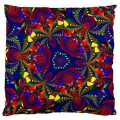 Kaleidoscope Pattern Ornament Large Cushion Case (one Side) by Simbadda