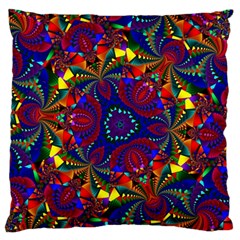 Kaleidoscope Pattern Ornament Large Flano Cushion Case (one Side) by Simbadda