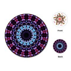 Kaleidoscope Shape Abstract Design Playing Cards Single Design (round) by Simbadda