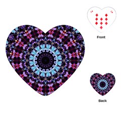 Kaleidoscope Shape Abstract Design Playing Cards Single Design (heart)