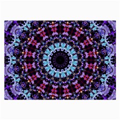 Kaleidoscope Shape Abstract Design Large Glasses Cloth by Simbadda