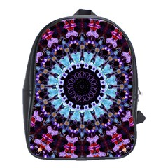 Kaleidoscope Shape Abstract Design School Bag (xl) by Simbadda