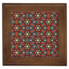 Pattern Stained Glass Church Framed Tile by Simbadda