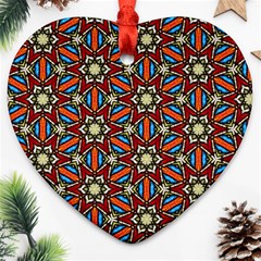 Pattern Stained Glass Church Ornament (heart)