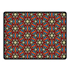 Pattern Stained Glass Church Fleece Blanket (small) by Simbadda