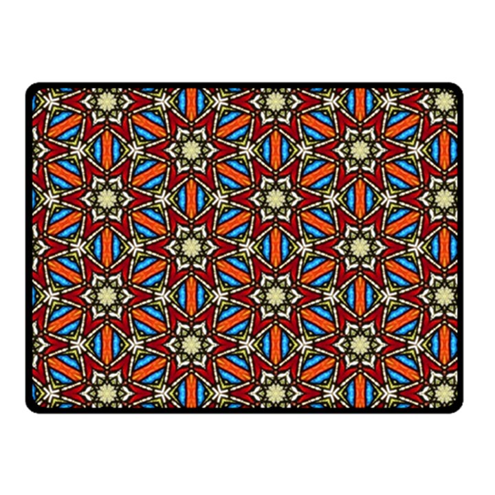 Pattern Stained Glass Church Fleece Blanket (Small)