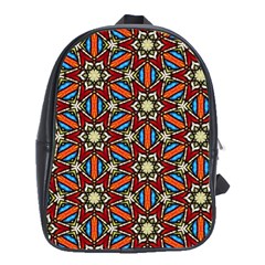 Pattern Stained Glass Church School Bag (xl) by Simbadda