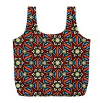 Pattern Stained Glass Church Full Print Recycle Bag (L) Front