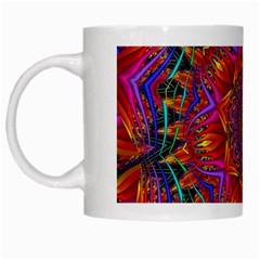 Kaleidoscope Pattern Ornament White Mugs