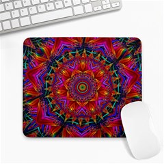 Kaleidoscope Pattern Ornament Large Mousepads by Simbadda