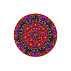 Kaleidoscope Pattern Ornament Magnet 3  (round) by Simbadda