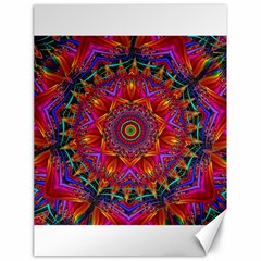 Kaleidoscope Pattern Ornament Canvas 18  X 24  by Simbadda