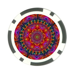 Kaleidoscope Pattern Ornament Poker Chip Card Guard