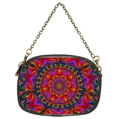 Kaleidoscope Pattern Ornament Chain Purse (two Sides) by Simbadda