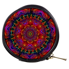 Kaleidoscope Pattern Ornament Mini Makeup Bag by Simbadda