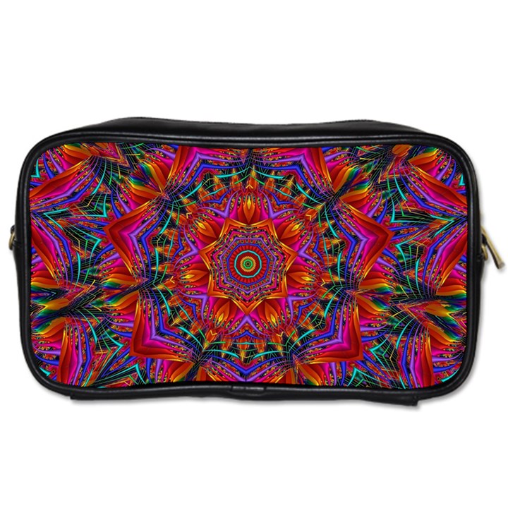 Kaleidoscope Pattern Ornament Toiletries Bag (Two Sides)