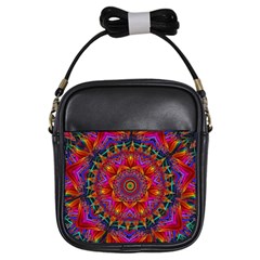 Kaleidoscope Pattern Ornament Girls Sling Bag