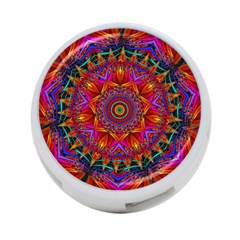 Kaleidoscope Pattern Ornament 4-port Usb Hub (two Sides) by Simbadda