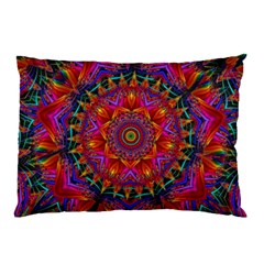 Kaleidoscope Pattern Ornament Pillow Case (two Sides) by Simbadda