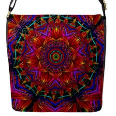 Kaleidoscope Pattern Ornament Flap Closure Messenger Bag (s) by Simbadda