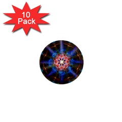 Mandala Pattern Kaleidoscope 1  Mini Magnet (10 Pack)  by Simbadda