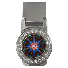 Mandala Pattern Kaleidoscope Money Clips (cz)  by Simbadda