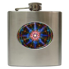 Mandala Pattern Kaleidoscope Hip Flask (6 Oz)