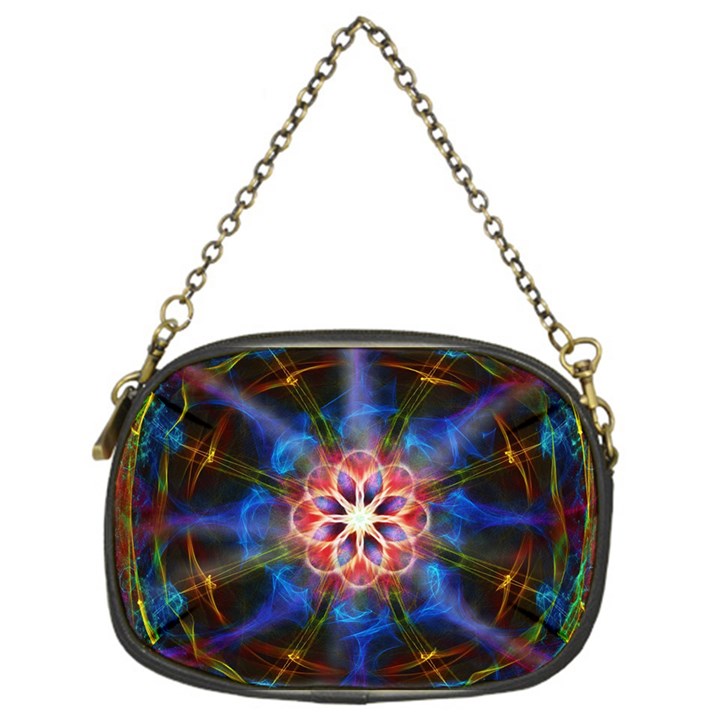 Mandala Pattern Kaleidoscope Chain Purse (One Side)