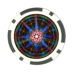 Mandala Pattern Kaleidoscope Poker Chip Card Guard (10 Pack)