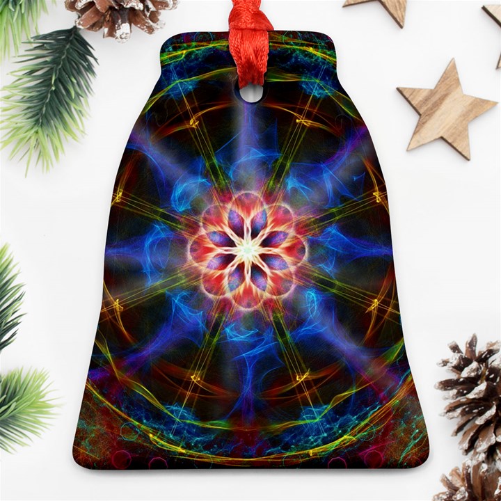 Mandala Pattern Kaleidoscope Bell Ornament (Two Sides)