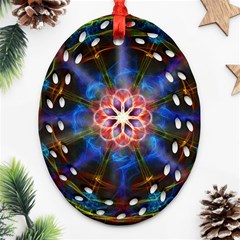 Mandala Pattern Kaleidoscope Ornament (oval Filigree)