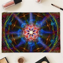 Mandala Pattern Kaleidoscope Cosmetic Bag (xxl) by Simbadda