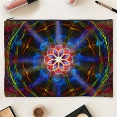 Mandala Pattern Kaleidoscope Cosmetic Bag (xxxl)