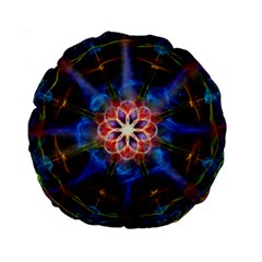 Mandala Pattern Kaleidoscope Standard 15  Premium Round Cushions