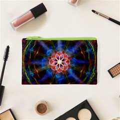 Mandala Pattern Kaleidoscope Cosmetic Bag (xs) by Simbadda