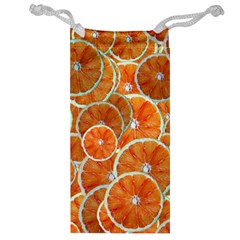 Oranges Background Texture Pattern Jewelry Bag