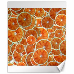 Oranges Background Texture Pattern Canvas 16  X 20  by Simbadda