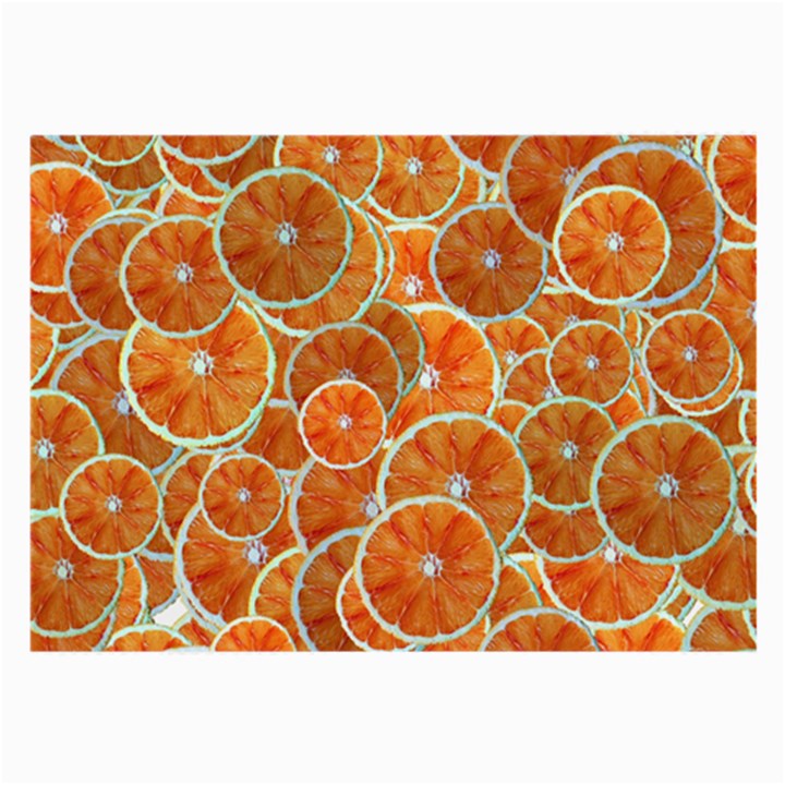 Oranges Background Texture Pattern Large Glasses Cloth (2 Sides)