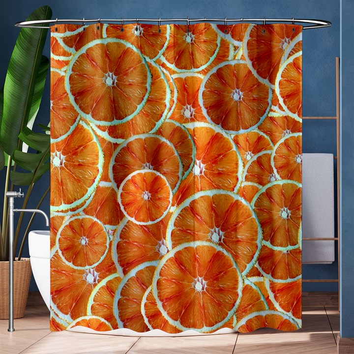 Oranges Background Texture Pattern Shower Curtain 60  x 72  (Medium) 