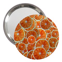 Oranges Background Texture Pattern 3  Handbag Mirrors by Simbadda