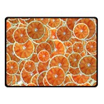 Oranges Background Texture Pattern Double Sided Fleece Blanket (Small)  45 x34  Blanket Back