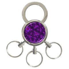 Spheres Combs Structure Regulation 3-ring Key Chain