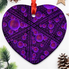 Spheres Combs Structure Regulation Heart Ornament (two Sides)