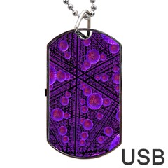 Spheres Combs Structure Regulation Dog Tag Usb Flash (one Side) by Simbadda