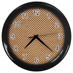 Paper Texture Background Wall Clock (black) by HermanTelo